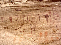 Green Mask pictographs