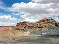 Red and grey badlands