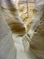 Smooth canyon walls