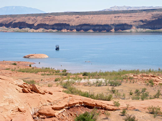 Boat on Lake Powell