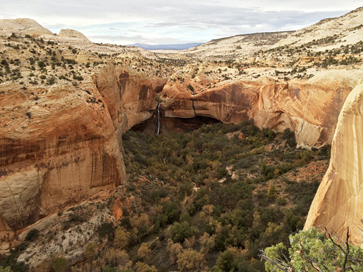 Above Calf Creek Canyon and the Lower Falls