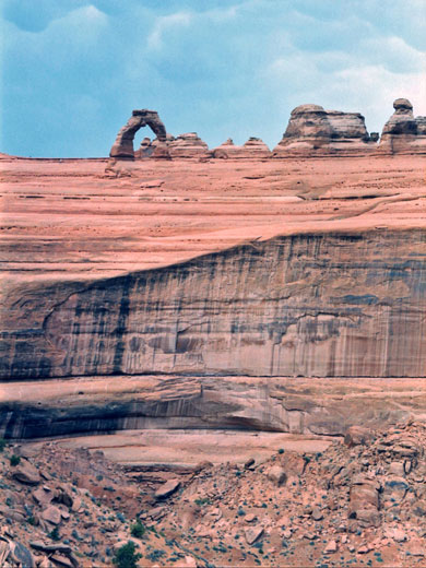 Stormy sky above Delicate Arch