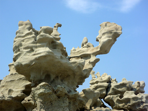 Face-like formation at the edge of Fantasy Canyon