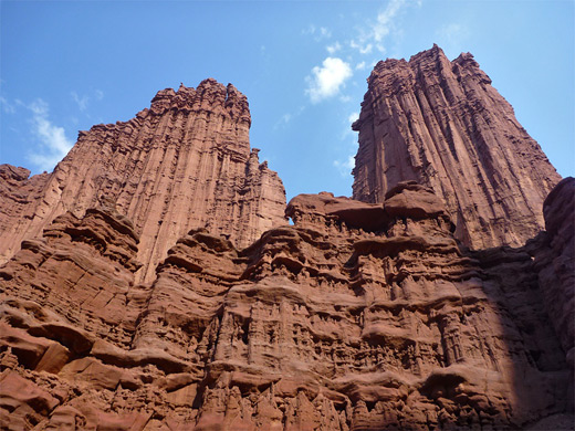 Beneath the cliffs, Fisher Towers