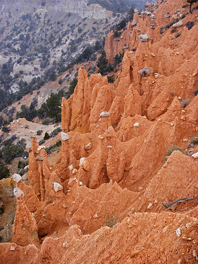 Eroded formations