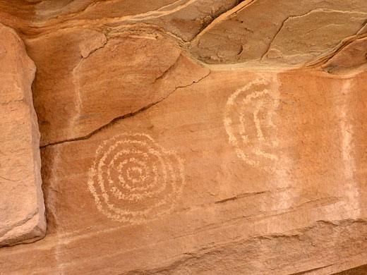 Spiral petroglyphs