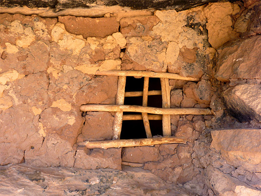 The lattice window of Jailhouse Ruin