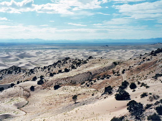 The view southwest, Little Sahara