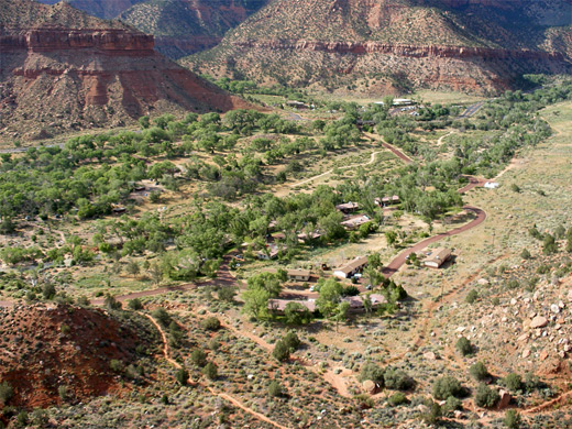 Watchman Campground and the Virgin River Valley