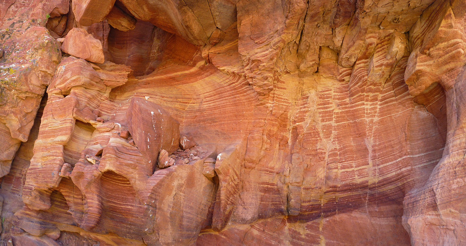 Weathered cliff face