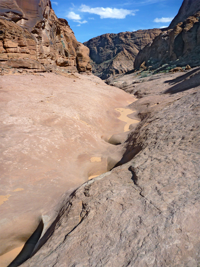 The lower canyon