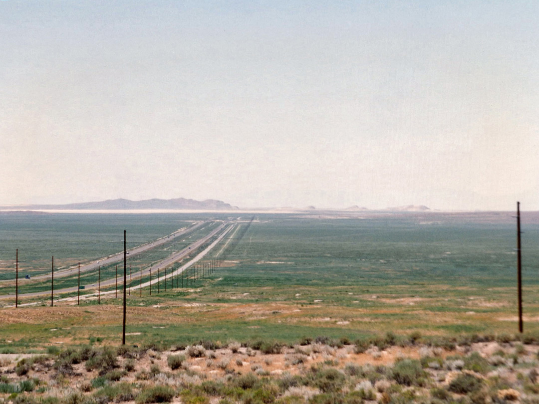 I-80 approaching the Salt Lake Desert