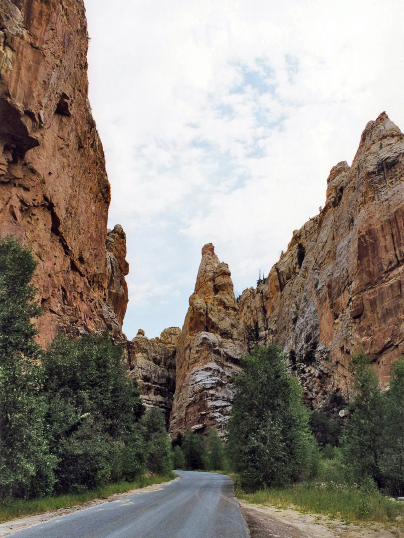 Narrow part of the canyon