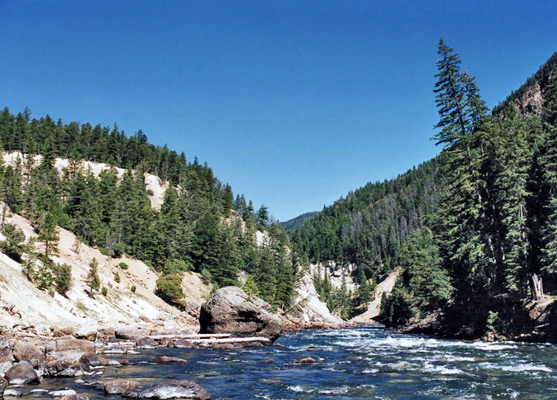 Boulders in the river