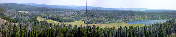 View southeast from Observation Peak