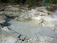 Large hot spring