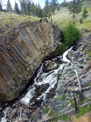 Waterfall along Blacktail Deer Creek