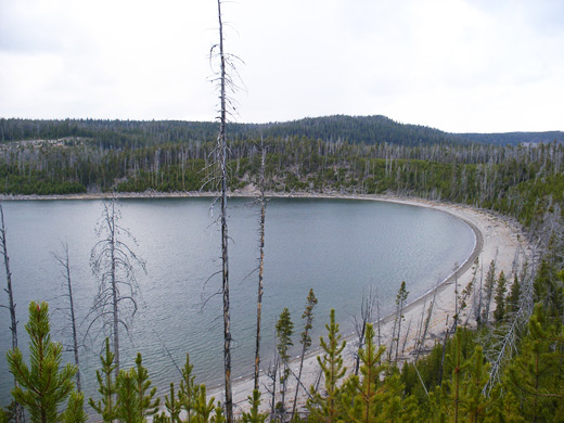 View above the east edge of Duck Lake