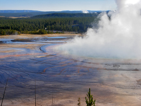Photographs of Grand Prismatic Spring