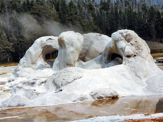 The cone of Grotto Geyser