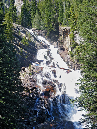 Hidden Falls, at the lower end of Cascade Canyon