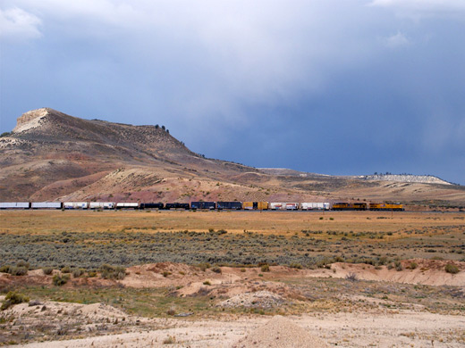 Union Pacific train, south of Fossil Butte