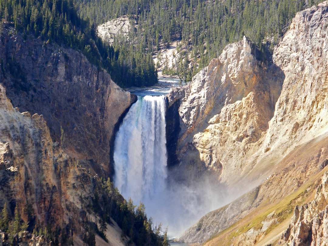 Top of Lower Yellowstone Falls