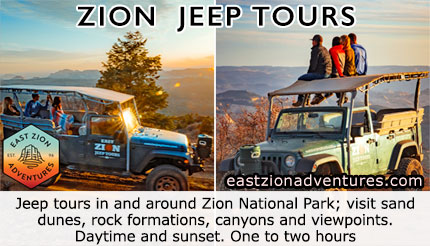 Jeep tours near Zion National Park