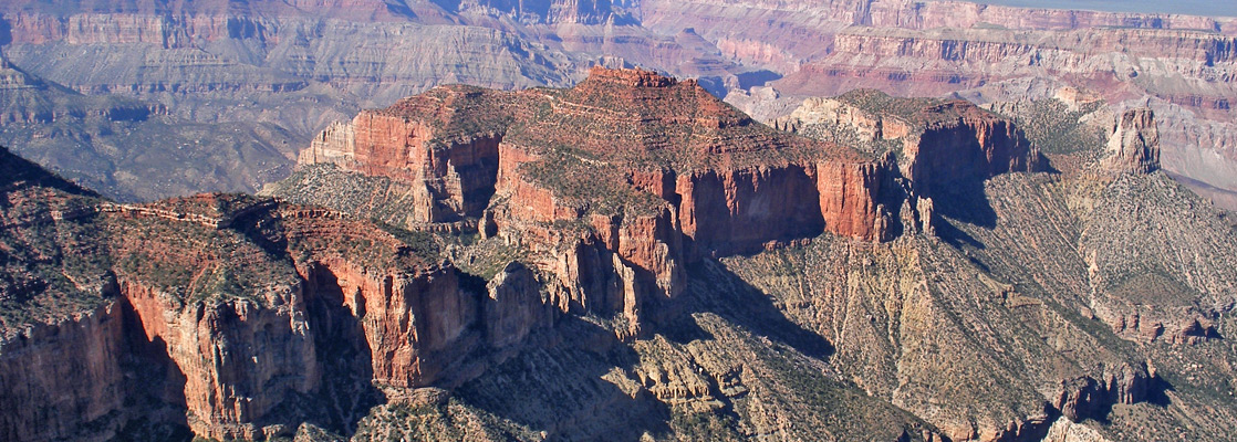 Swilling Butte, Duppa Butte and Hutton Butte, east of Atoko Point