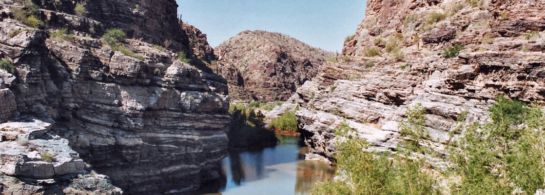 Pool near the upper end of the canyon