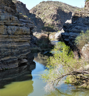 Layered cliffs