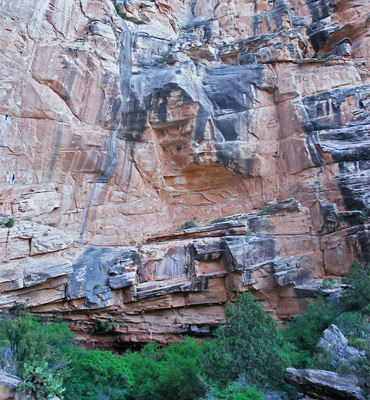 Dryfall in the canyon