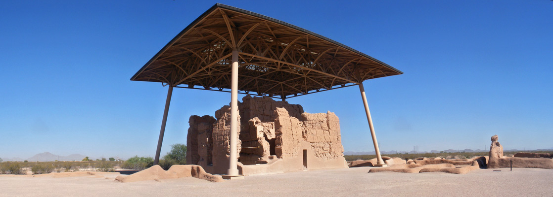 Northwest view of the Casa Grande Ruins