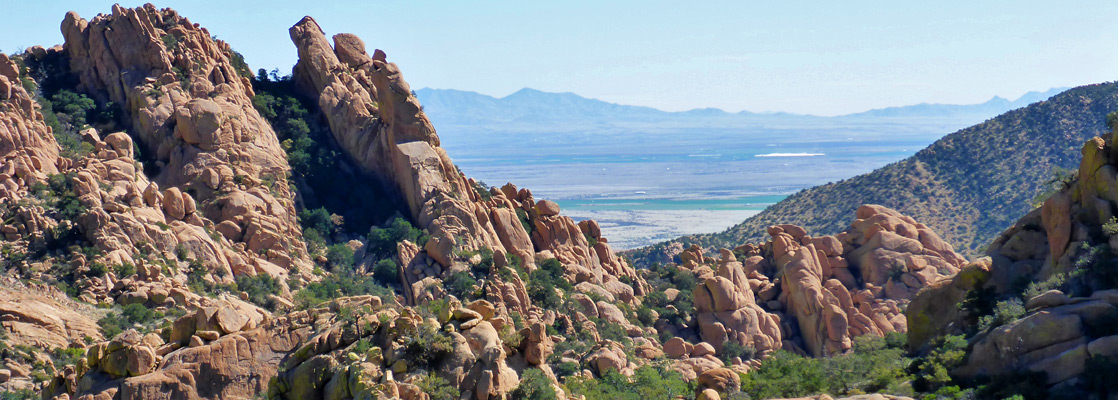 Bushes and rocks in the middle of Cochise Stronghold