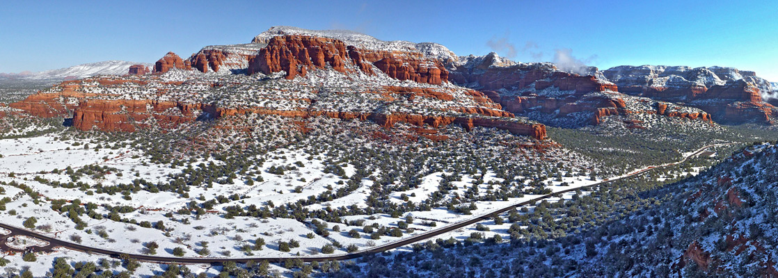 View north from the summit of Doe Mountain, Sedona