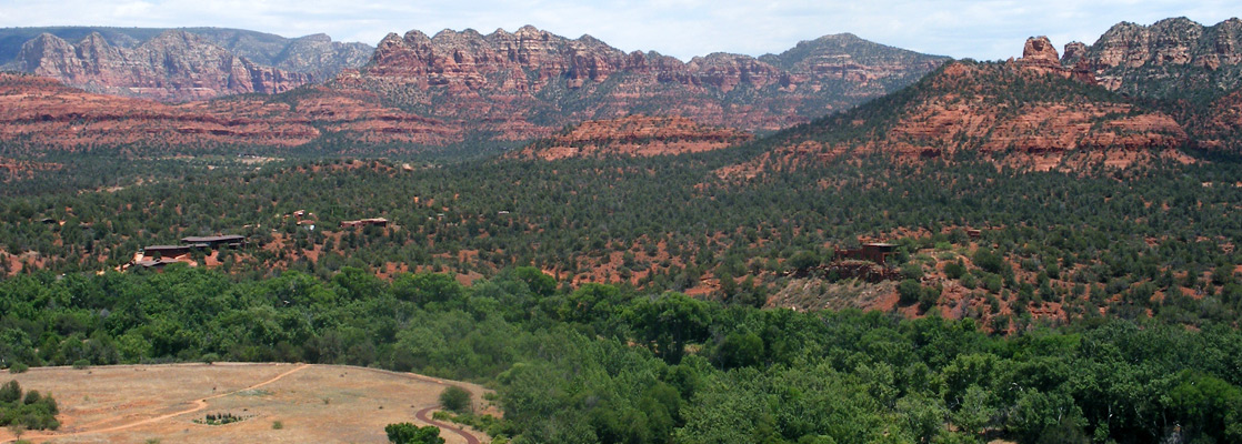 View northeast towards Sedona, along the Eagles Nest Trail