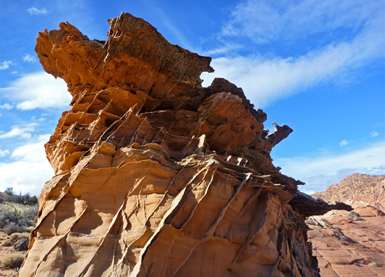 Protruding rocks