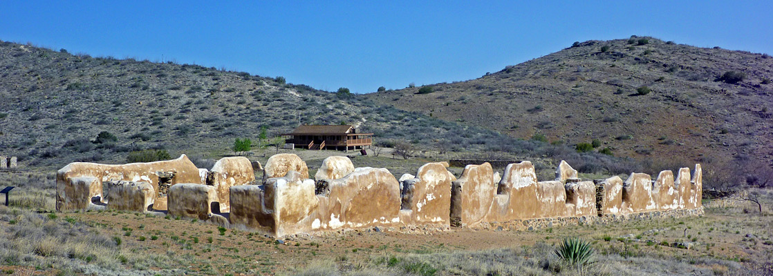 Adobe walls of the cavalry barracks