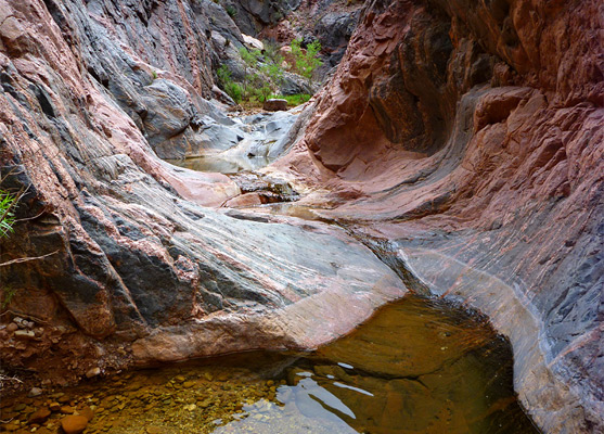 Pools and a small stream