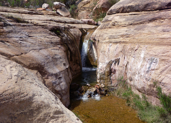 Small waterfall and a pool