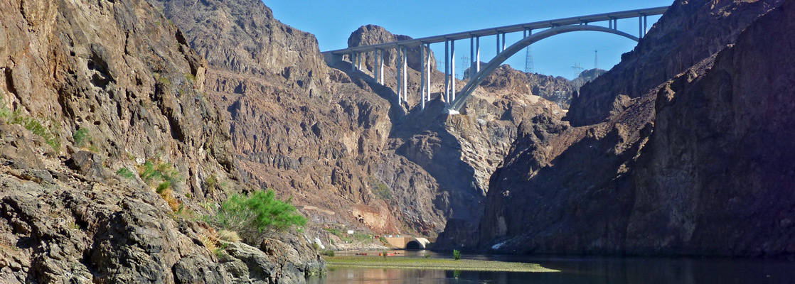 Hoover Dam Bypass Bridge above the Colorado River