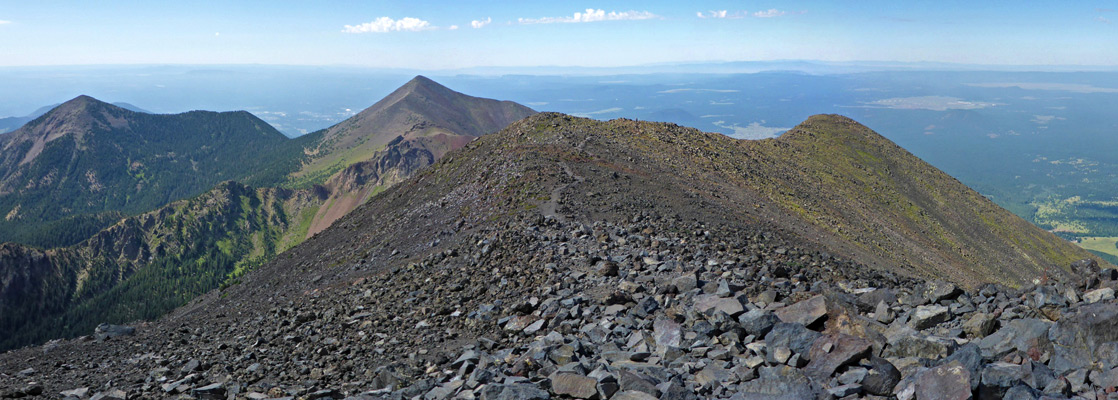 View south from the Humphreys Peak summit