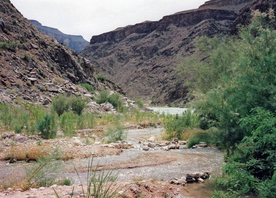 Junction of Diamond Creek with the Colorado River