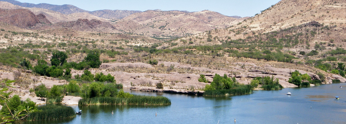 View above Patagonia Lake