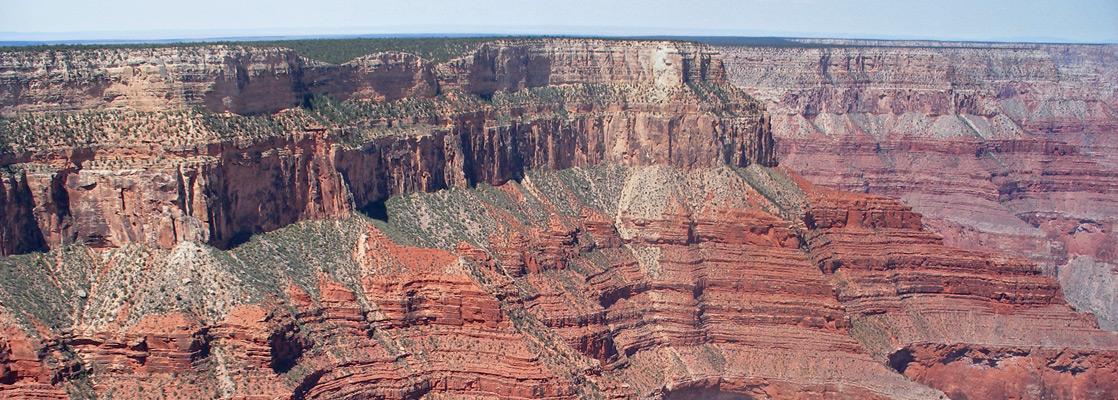 Cliffs below Pima Point, west of Mohave Point