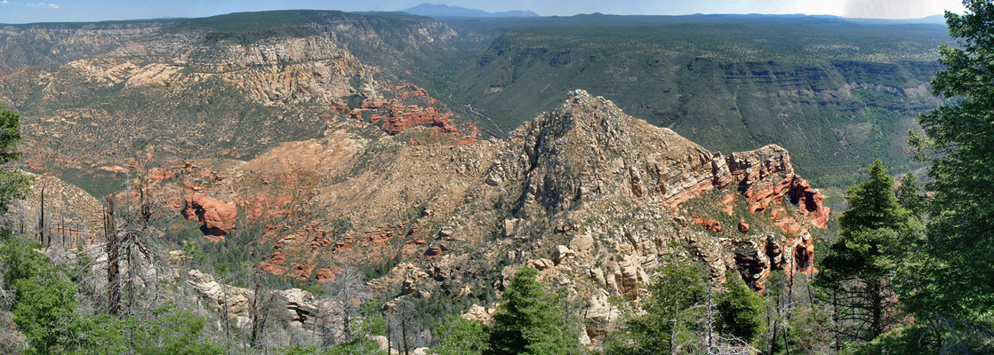 Panorama of upper Oak Creek