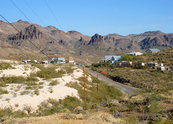 Route 66 north of Oatman