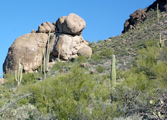 Rock formation on the north side of Peak 3310