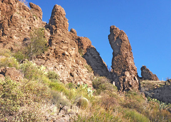 Latite pinnacles