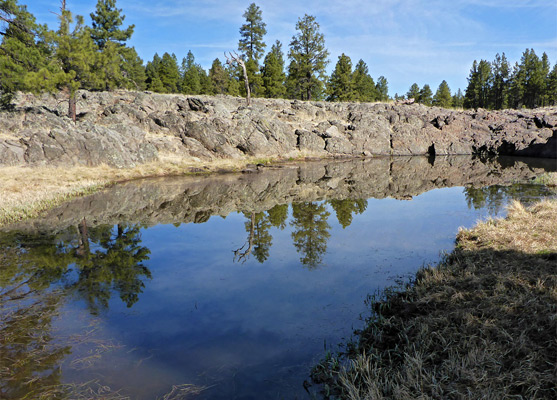 Largest of the pools at Pomeroy Tanks